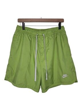 Nike Mens Vivid Lime Green Essentials Lined Flow Shorts Large